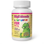 Natural Factors  Iron 10 mg 60 Chewable Tablets Sour Peach