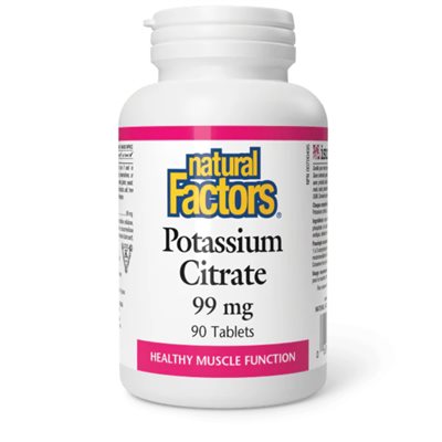 Natural Factors Potassium Citrate 99 Mg 90 Comprimés