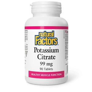 Natural Factors Potassium Citrate 99 Mg 90 Comprimés