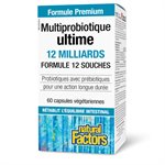 Natural Factors Multiprobiotique ultime 12 milliards 60 capsules végétariennes