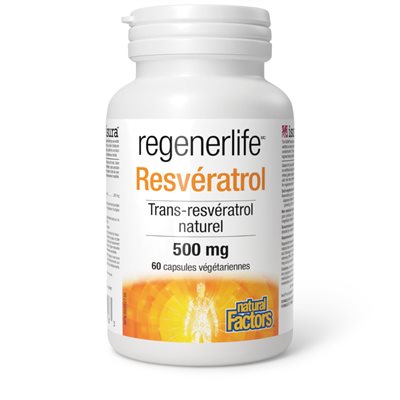 Natural Factors Resveratrol 500 mg 60 Vegetarian Capsules