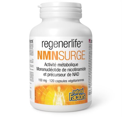 Natural Factors NMNSurge 150 mg 120 capsules végétariennes Natural Factors NMNSurge 150 mg 120 capsules végétariennes