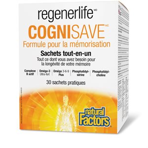 Natural Factors CogniSave Memory retention formula 30 Packets