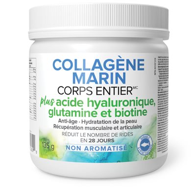 Total Body Collagen Total Body Marine Collagen Plus Hyaluronic Acid, Glutamine, & Biotin Antiaging · Hydrated Skin 2000 mg 135 g Powder Unflavoured