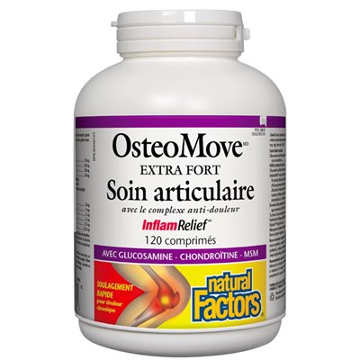 Natural Factors OsteoMove Extra fort Soin articulaire 120 comprimés Natural Factors OsteoMove Extra fort Soin articulaire 120 comprimés