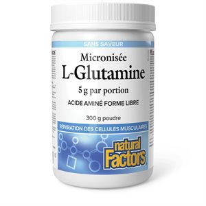 Natural Factors Micronized L-Glutamine 5 G 300 G Powder