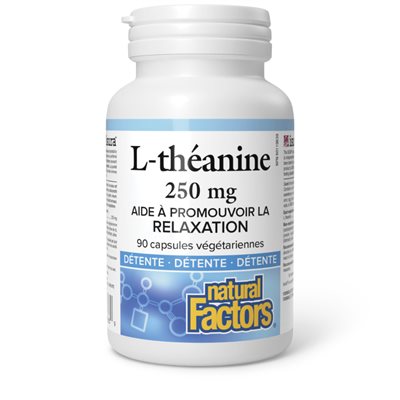 Natural Factors L-Theanine 250 mg 90 Vegetarian Capsules