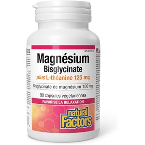 MAGNESIUM BISGLYCINATE 100MG PLUS LTHEANINE 125 MG 90 UN