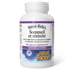 Natural Factors Sommeil et sérénité 250 mg 60 capsules végétariennes