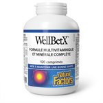 Natural Factors WellBetX Complete Multivitamin & Mineral Formula 120 Tablets