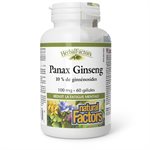 Natural Factors Panax Ginseng  100 mg  60 gélules
