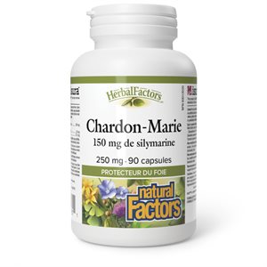 Natural Factors Chardon-Marie 150 mg de silymarine 250 mg 90 capsules