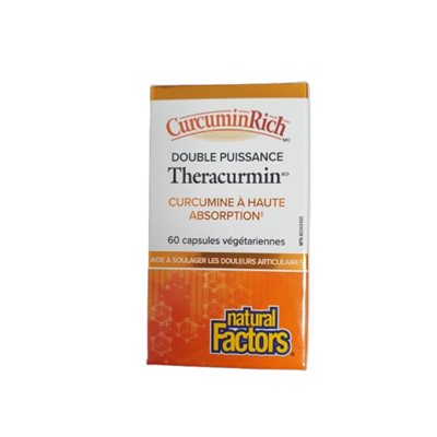 Natural Factors Theracurmin Double puissance 60 mg 60 capsules végétariennes