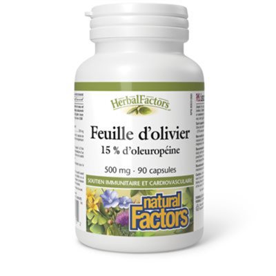 Natural Factors Olive Leaf 500 mg 90 Capsules Natural Factors Olive Leaf 500 mg 90 Capsules