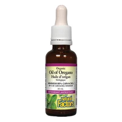 Natural Factors Huile d'origan biologique 30 mL liquide