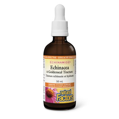 Natural Factors Teinture échinacée et hydraste 50 mL teinture Natural Factors Teinture échinacée et hydraste 50 mL teinture