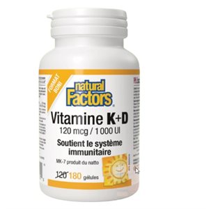 VITAMINE K 12MCG D 1000UI 180UN