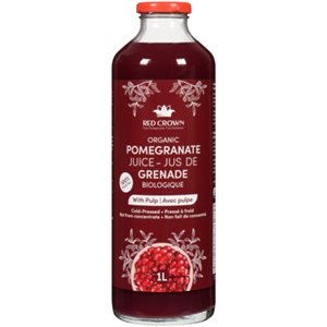 Red Crown Jus de Grenade Biologique avec Pulpe 1 L