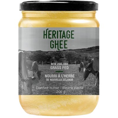 Heritage Ghee- Beurre clarifié nourri à l'herbe