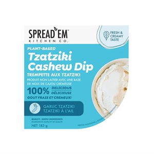 Spreadem Plant based garlic Tzatziki Cashew Dip 183g