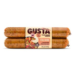 Gusta Vegan Wheat Sausage Italiana Peppers Herbs 350 g 350g