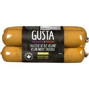 Gusta Saucisse de Blé Végane Germaine Oignons Fumés 350 g