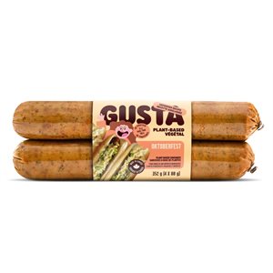 Gusta Saucisse de Blé Végane Oktoberfest Oignons Fumés 352 g