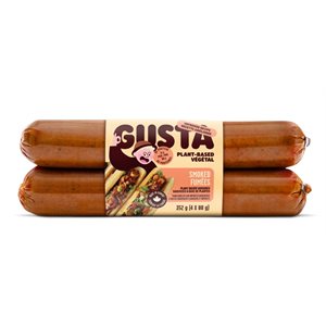 Gusta Saucisse de Blé Végane épices Fumées 352 g