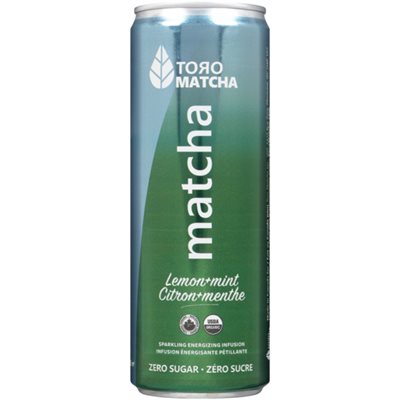 Toro Matcha Sparkling Energizing Infusion Lemon+Mint 355 ml 