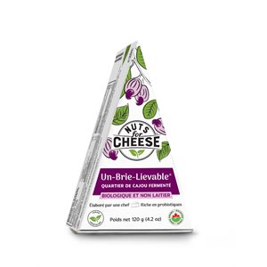 Nuts for Cheese Noix de Cajou Fermentée Un-Brie-Lievable biologiques