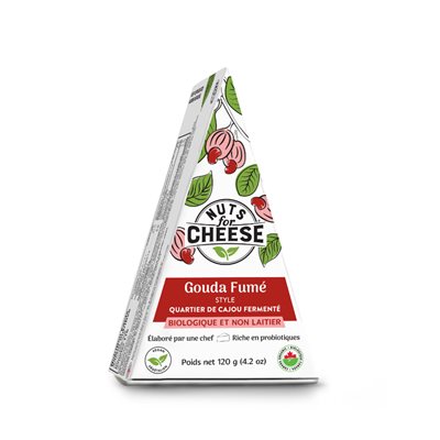 Nuts for Cheese Biologique et Sans Produits Laitiers Produit de Noix de Cajou Fermentée Croôte Rouge 120 g