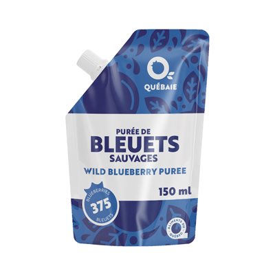 Québaie Purée De Bleuets Sauvages 150Ml Québaie Purée De Bleuets Sauvages 150Ml