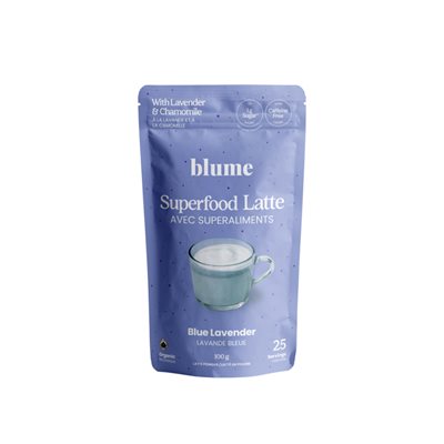 Blume Latte Superfood à la lavande bleue 100 g Blume Latte Superfood à la lavande bleue 100 g