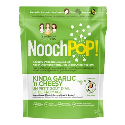 Nooch Pop Genre d'ail et fromage 120g