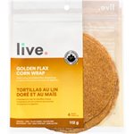Live Tortillas au Lin Doré et au Maà¯s 4 Tortillas 112 g