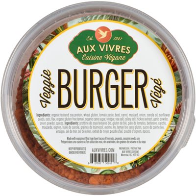 Aux Vivres Burger Végé