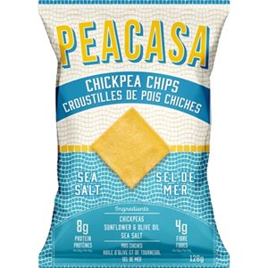 Peacasa Sea salt Chickpea Chips 128g