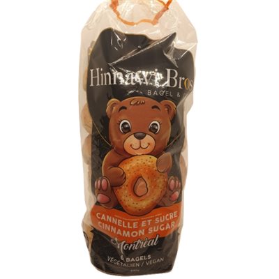 Hinnawi Bros Bagels Traditionnels Végétalien Au Sucre Et À La Cannelle 6Un 640 G