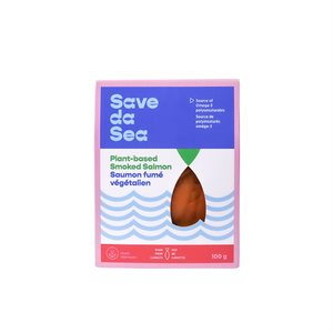 SAVE DA SEA SAUMON FUMÉ D'ORIGINE VÉGÉTALE 100G 