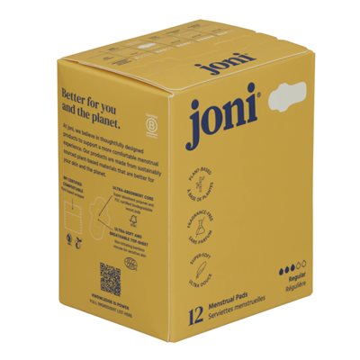Joni Organic Regular Pads 12 Ct.