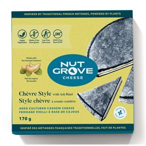 Nut Grove Cheese Organic Goat Style With Ash Rind 170g