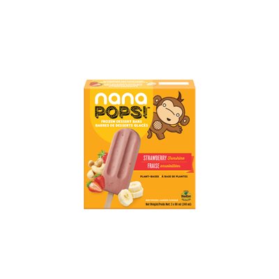 Nana Pops! Fraises En Soleillees Barres glacées à base de plantes 240ml