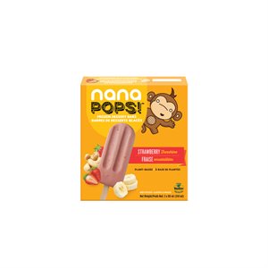 Nana Pops! Strawberry Funshine Plant Based Frozen Dessert Bars 240Ml