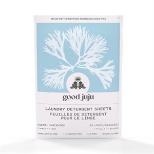 Good Juju Feuilles De Detergent Lessive Non Parfume-36Pc