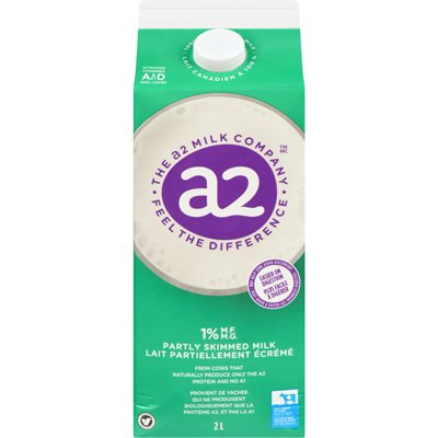 A2 1% M.G. LAIT PARTIELLEMENT ÉCRÉMÉ 1.75ml A2 1% M.G. LAIT PARTIELLEMENT ÉCRÉMÉ 1.75ml