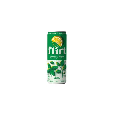 Flirt Drinks Limonade pétillante basilic (canette)355ml Flirt Drinks Limonade pétillante basilic (canette)355ml