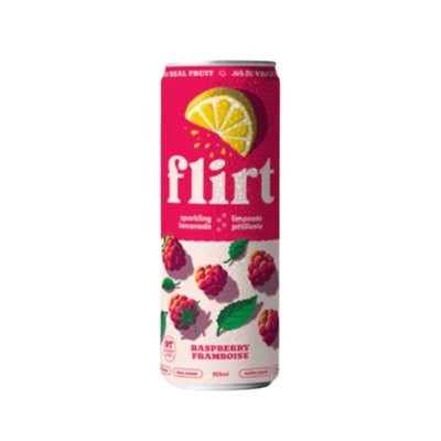 Flirt Drinks Limonade pétillante framboise (canette)355ml