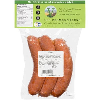 Les Fermes Valens Merguez sausages