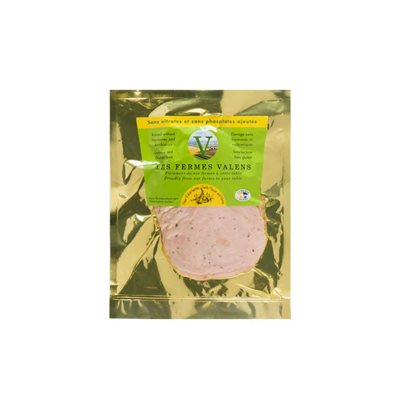 FERME VALENS SLICED TURKEY BREAST WITH FINE HERBS AND GARLIC 120GR