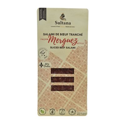 Sultana - Salami de bœuf tranché façon Merguez - 80g Sultana - Salami de bœuf tranché façon Merguez - 80g